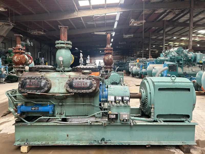 Vilter 12-Cylinder Reciprocating Compressor Package (Direct Drive Driven)