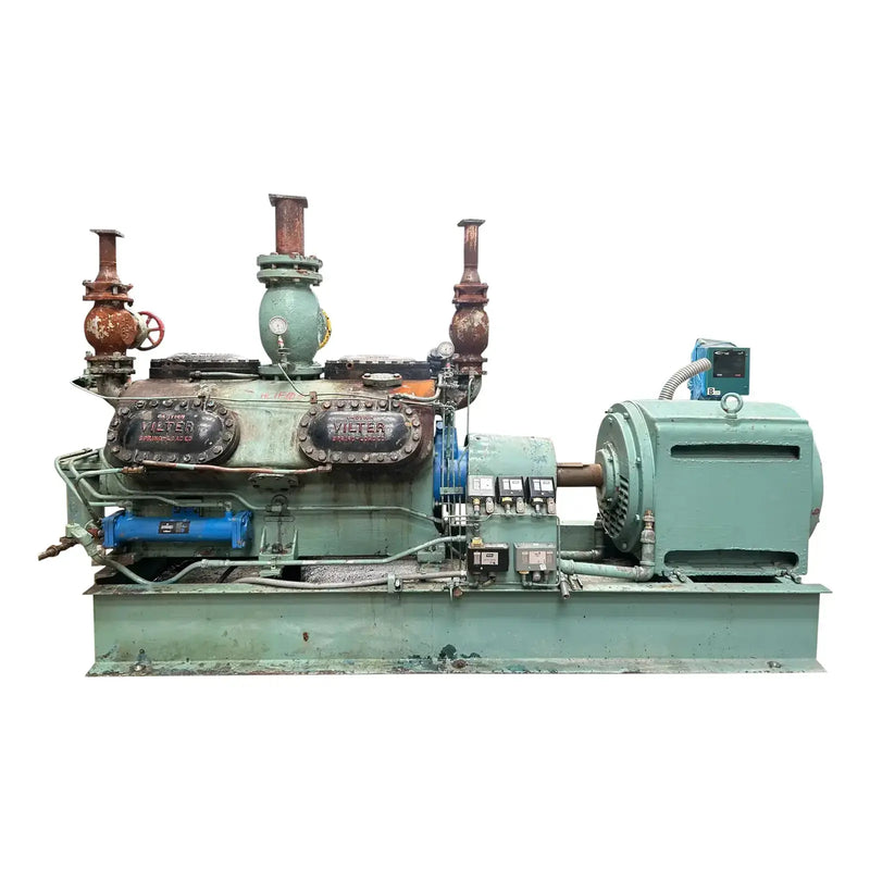 Vilter 12-Cylinder Reciprocating Compressor Package (Direct Drive Driven)