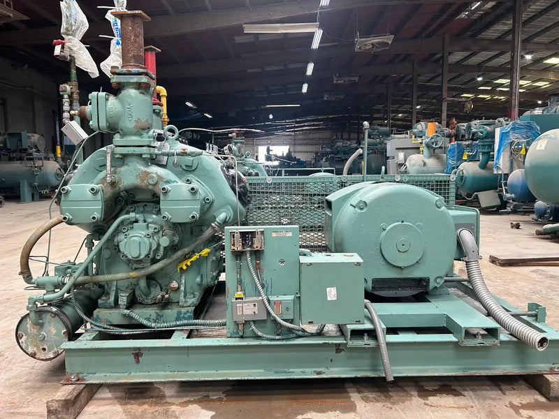 Hasegawa VML6A 6-Cylinder Reciprocating Compressor Package (100 HP 460 V, Belt Driven)