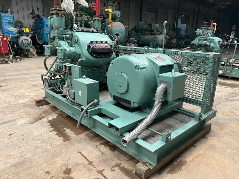 Hasegawa VML6A 6-Cylinder Reciprocating Compressor Package (100 HP 460 V, Belt Driven)