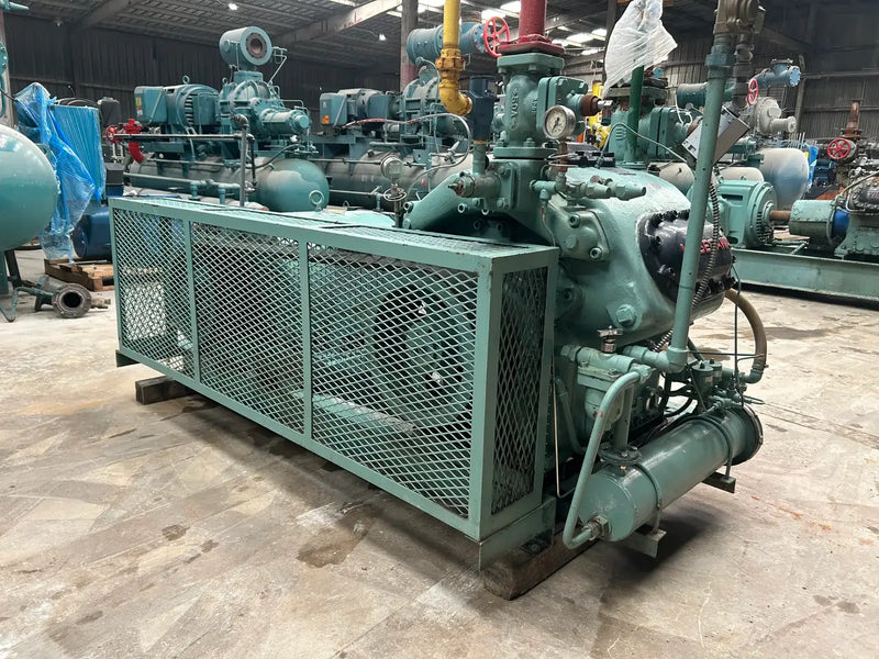 Hasegawa VML6A 6-Cylinder Reciprocating Compressor Package (100 HP 460 V, Belt Driven)