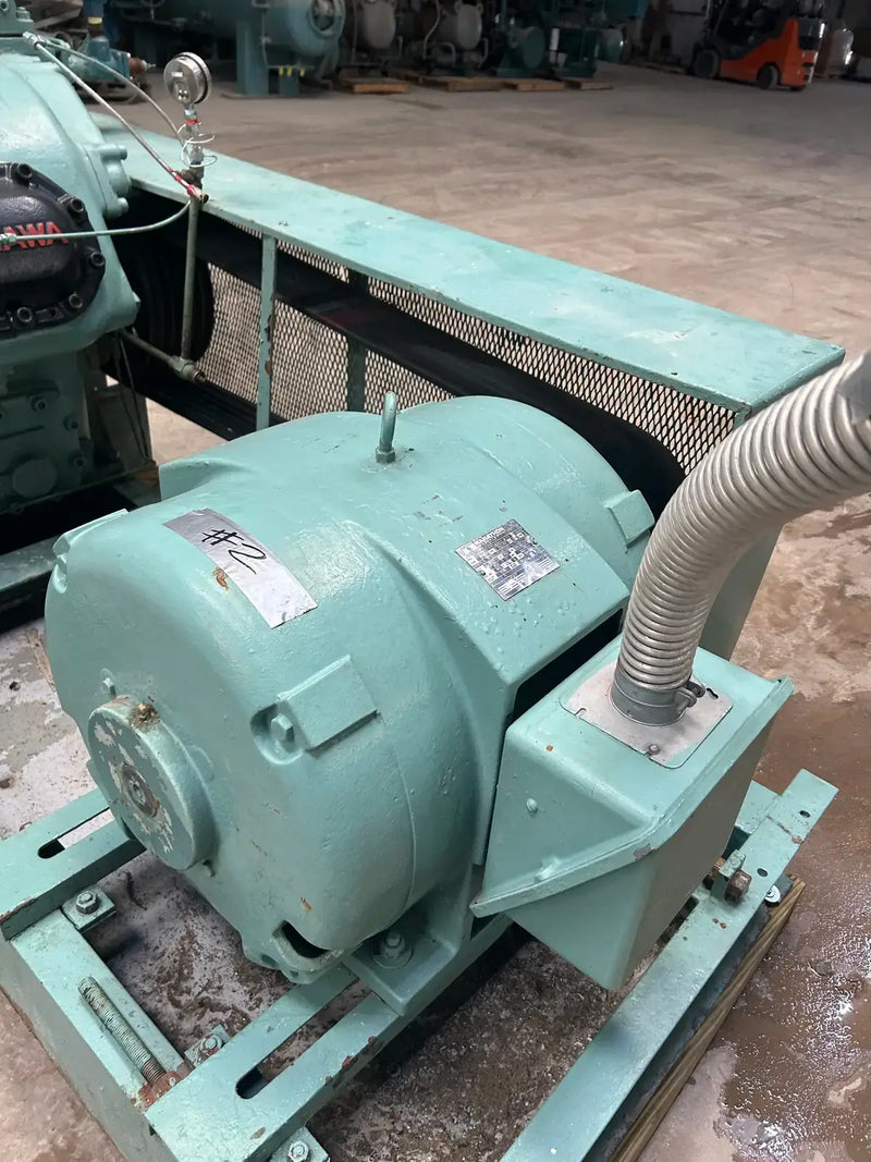 Hasegawa VML6A 6-Cylinder Reciprocating Compressor Package (100 HP 460 V, Belt Driven)