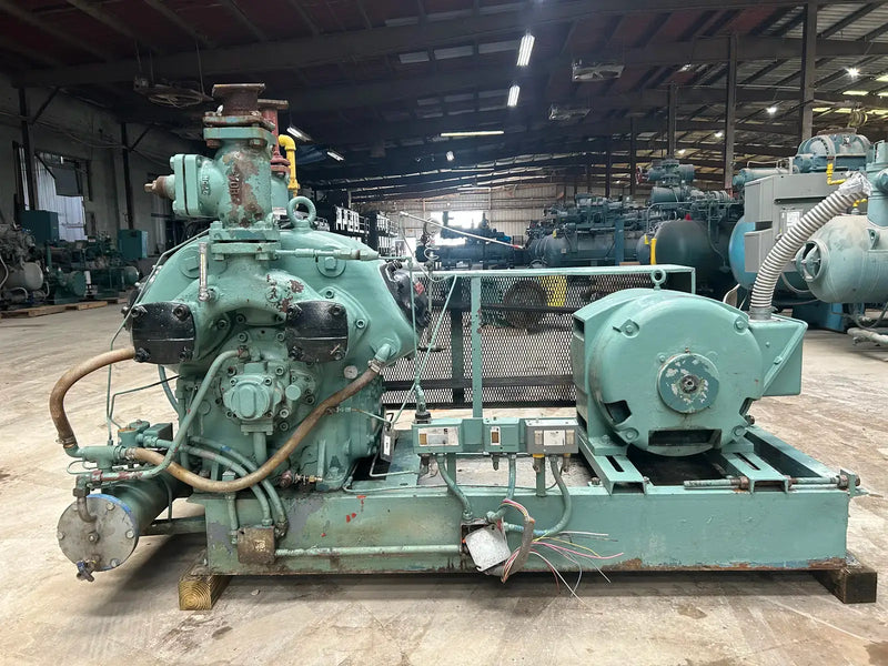 Hasegawa VML6A 6-Cylinder Reciprocating Compressor Package (100 HP 460 V, Belt Driven)