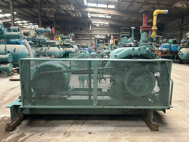 Hasegawa VML6A 6-Cylinder Reciprocating Compressor Package (100 HP 460 V, Belt Driven)