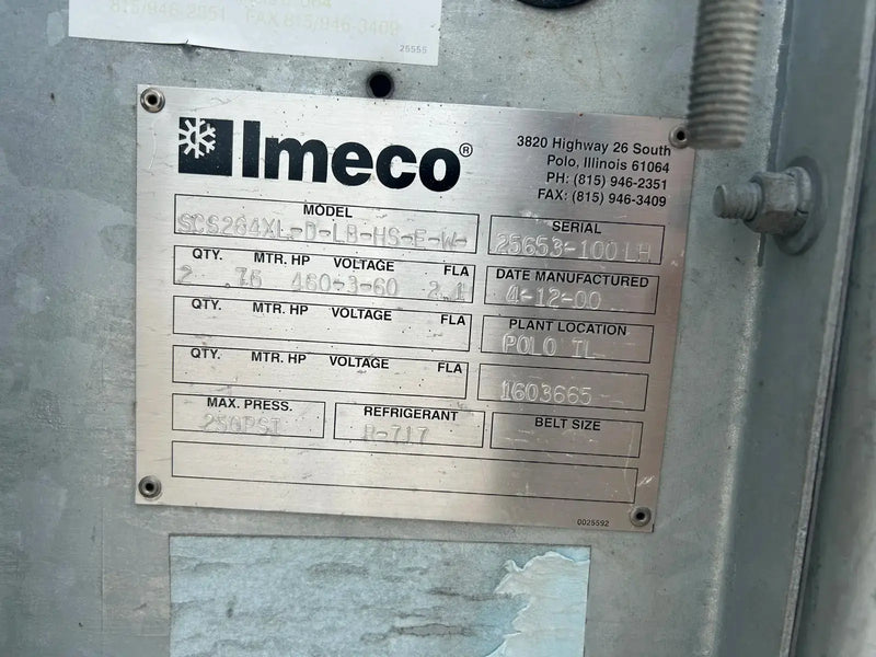 Imeco SCS264XL-D-LB-HS-E-W Ammonia Evaporator Coil -6.6 TR,  2 Fans (Low Temperature)
