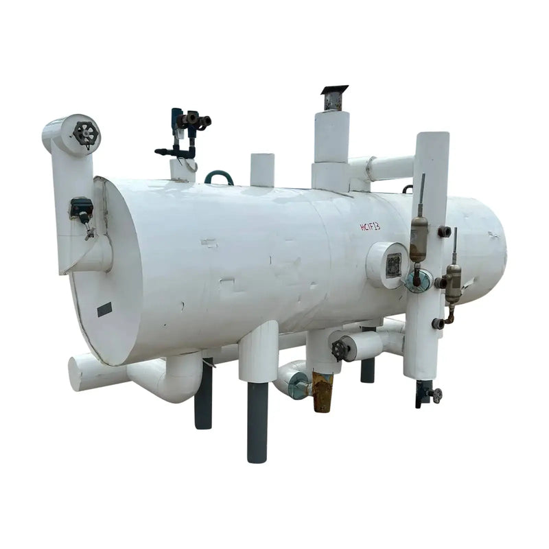 Acumulador de amoníaco horizontal York HSDD-30-113 (30 x 113 pulgadas, 410 galones)