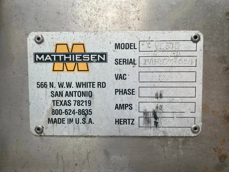 Matthiesen VL510 Ice Bagger Takeoff System