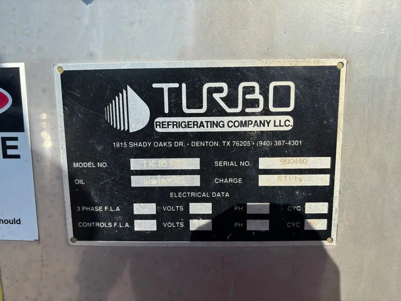 Turbo Ice Stainless Steel TIG85-SCER Plate Ice Maker (Halocarbon (Freon) Refrigeration, 85 Ton Day)