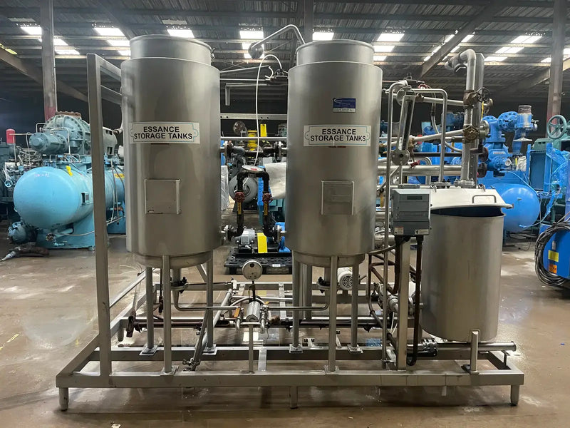 Essence Recovery Skid With Storage Tanks and Pumps