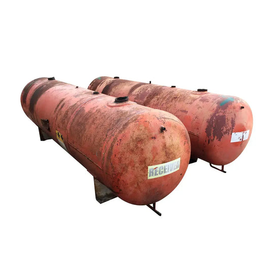 Horizontal Ammonia Receiver Tank - 350 gallons
