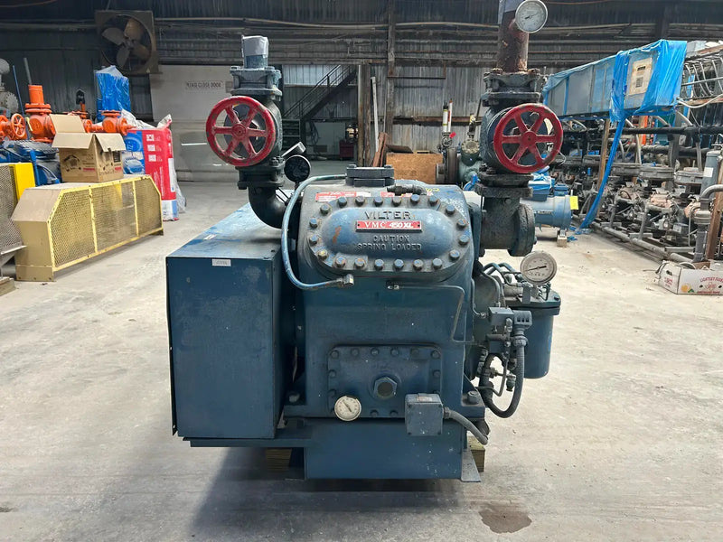Vilter 454XL 4-Cylinder Reciprocating Compressor Package (75 HP 460 V, Belt Driven)