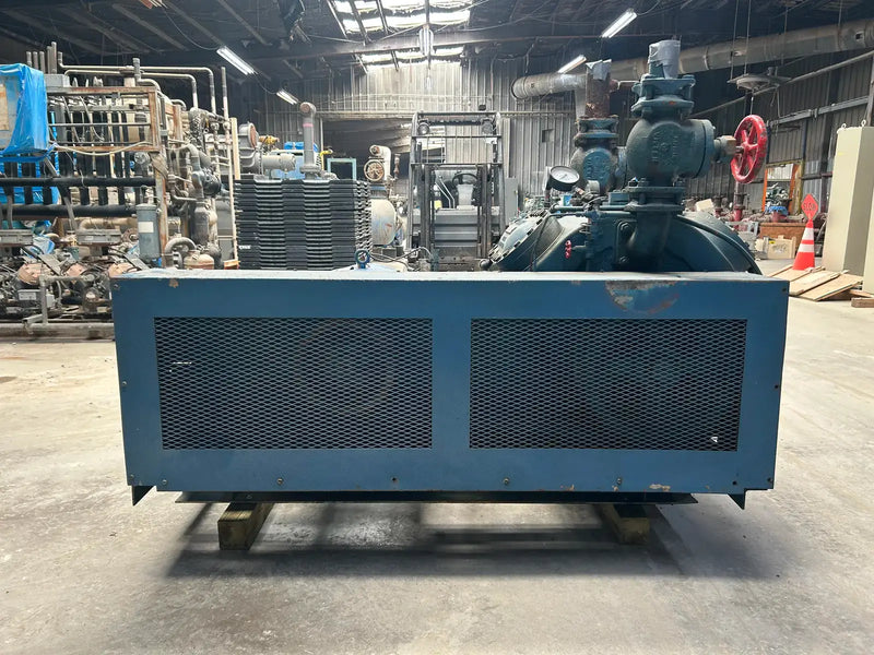 Vilter 454XL 4-Cylinder Reciprocating Compressor Package (75 HP 460 V, Belt Driven)