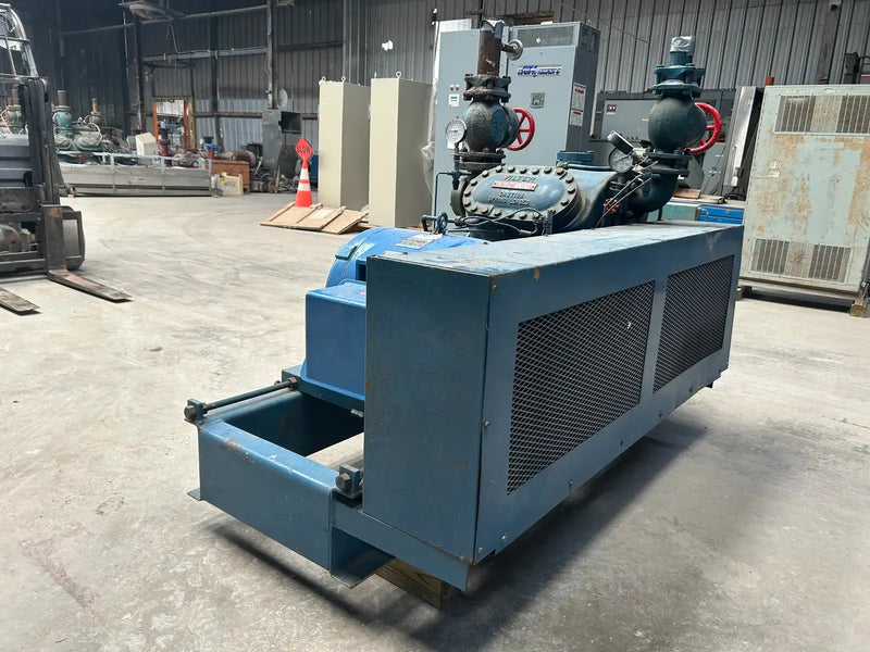 Vilter 454XL 4-Cylinder Reciprocating Compressor Package (75 HP 460 V, Belt Driven)
