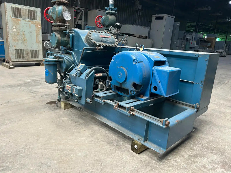 Vilter 454XL 4-Cylinder Reciprocating Compressor Package (75 HP 460 V, Belt Driven)