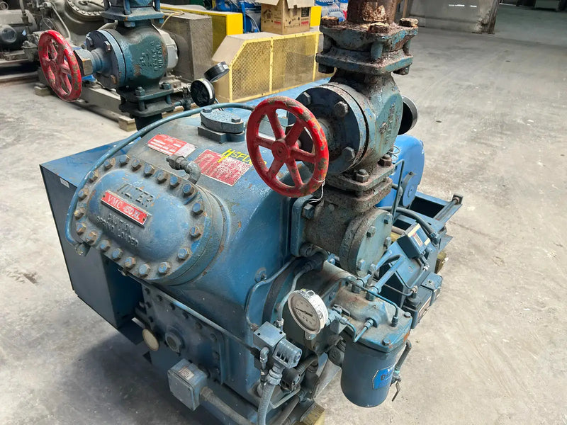 Vilter 454XL 4-Cylinder Reciprocating Compressor Package (75 HP 460 V, Belt Driven)