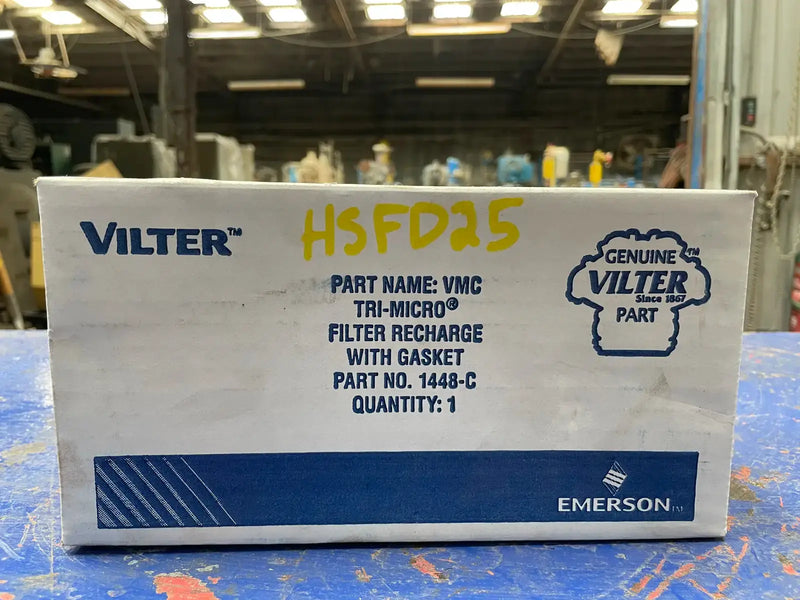 Filtro de recarga de aceite Vilter 1448-C Tri-Micro con junta
