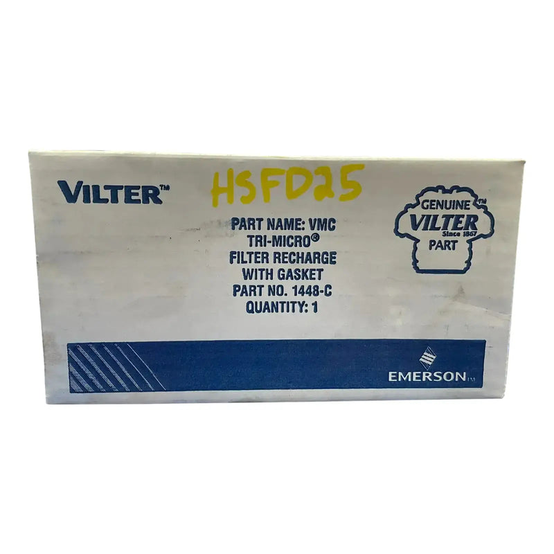 Filtro de recarga de aceite Vilter 1448-C Tri-Micro con junta