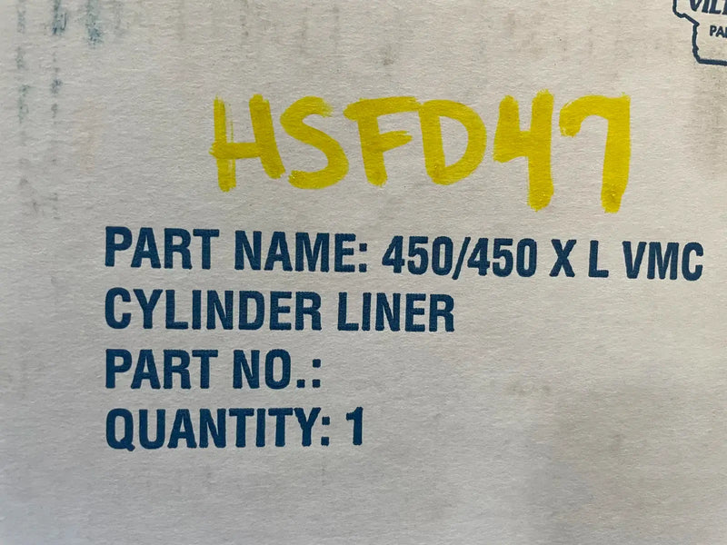 Vilter KT476 Cylinder Liner W/CR