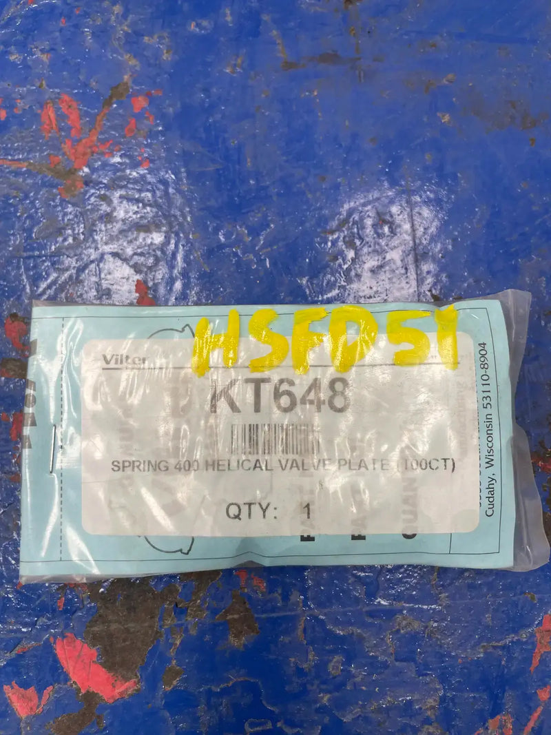 Vilter KT648 Helical Valveplate Spring (100CT)