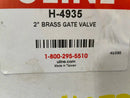 Brass Gate Valve (2 in Opening)