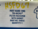 Filtro de recarga de aceite Vilter 1448-C Tri-Micro con junta