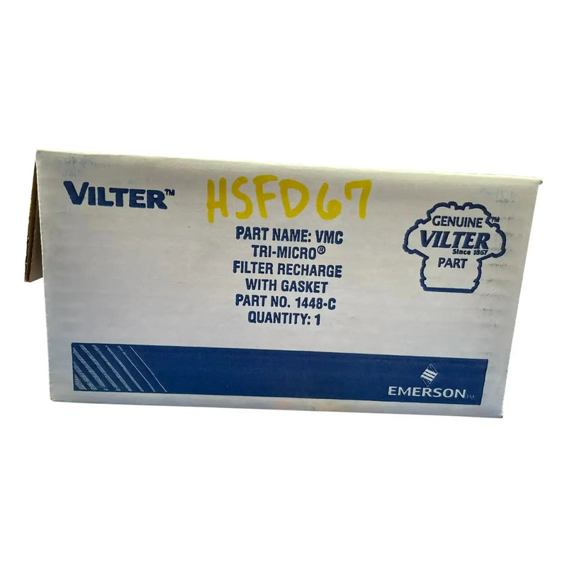 Filtro de recarga de aceite Vilter 1448-C Tri-Micro con junta