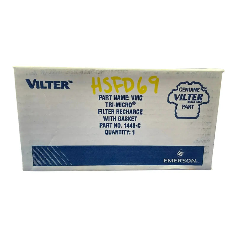 Filtro de recarga de aceite Vilter 1448-C Tri-Micro con junta