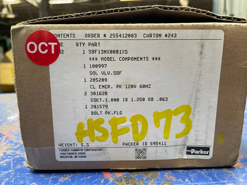 Parker RS S8F Solenoid Valve