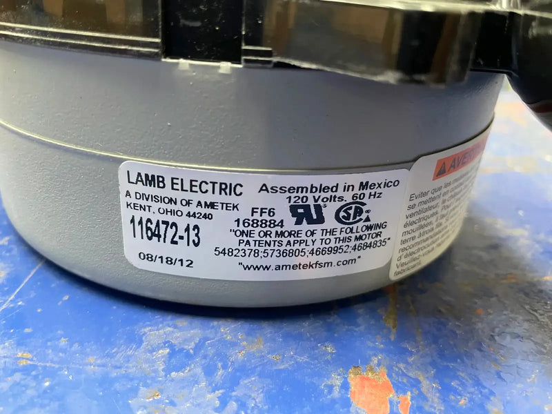 Motor de vacío Ametek Lamb Electric 116472-13