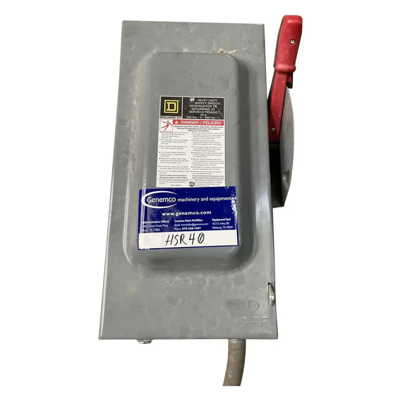 Square D Company HU362 60 AMP Heavy Duty Safety Switch