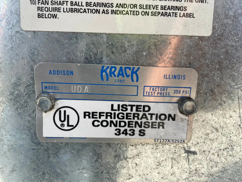 Krack PCS2L-5310-4-5-RBA-HGU-LH Ammonia Evaporator Coil- 28.17 TR, 2 Fans (Medium Temperature)