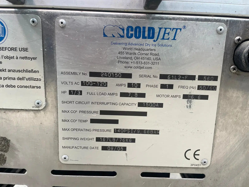 Máquina de limpieza criogénica Coldjet AERO 30