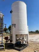 Recirculador de amoníaco vertical RVS (50 x 132 pulgadas, 1405 galones)