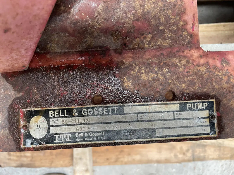 ITT Bell & Gossett 5G 11.125 BF Centrifugal Pump (40 Hp, 682 GPM Max)
