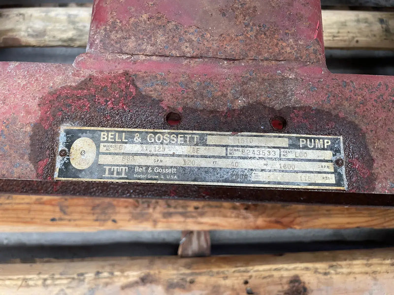 ITT Bell & Gossett 5G 11.125 BF Centrifugal Pump (40 HP, 682 GPM Max)