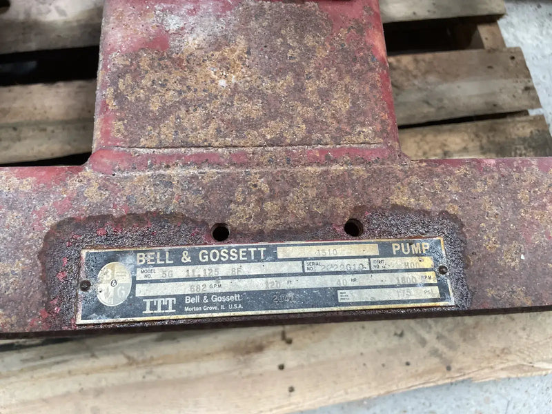 ITT Bell & Gossett 5G 11.125 BF Centrifugal Pump (40 HP, 682 GPM Max)