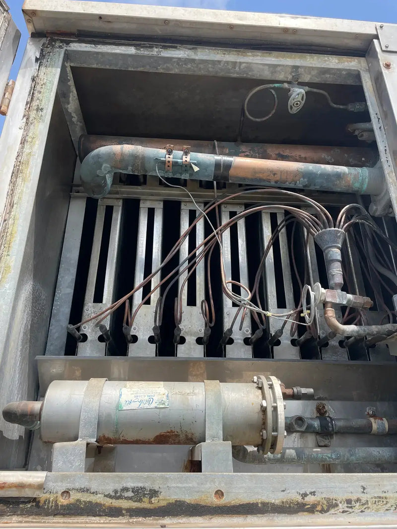 Turbo Ice Máquina de hielo con placa SCER BF80 de acero inoxidable (refrigeración con halocarbono (freón), 80 toneladas por día)