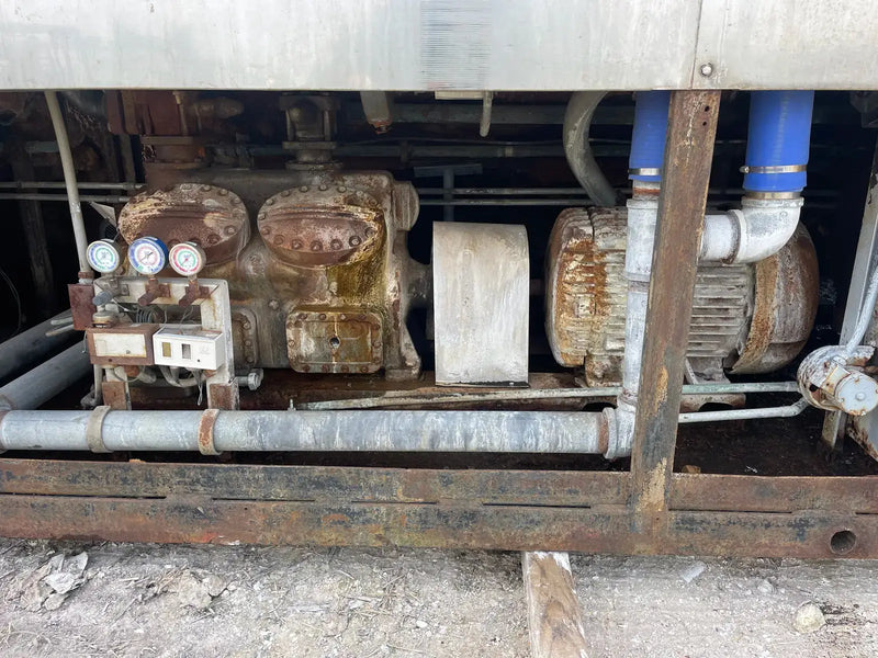 Turbo Ice Máquina de hielo con placa SCER BF80 de acero inoxidable (refrigeración con halocarbono (freón), 80 toneladas por día)