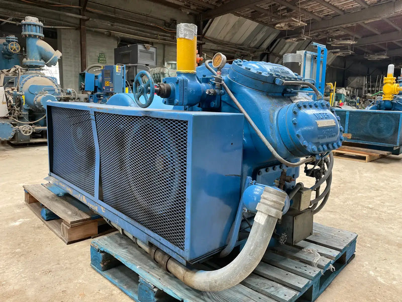 Vilter 458XL 8-Cylinder Reciprocating Compressor (150 HP, 460 V, Belt- Driven)