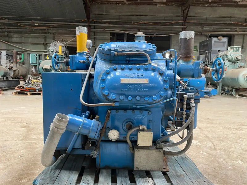 Vilter 458XL 8-Cylinder Reciprocating Compressor (150 HP, 460 V, Belt- Driven)