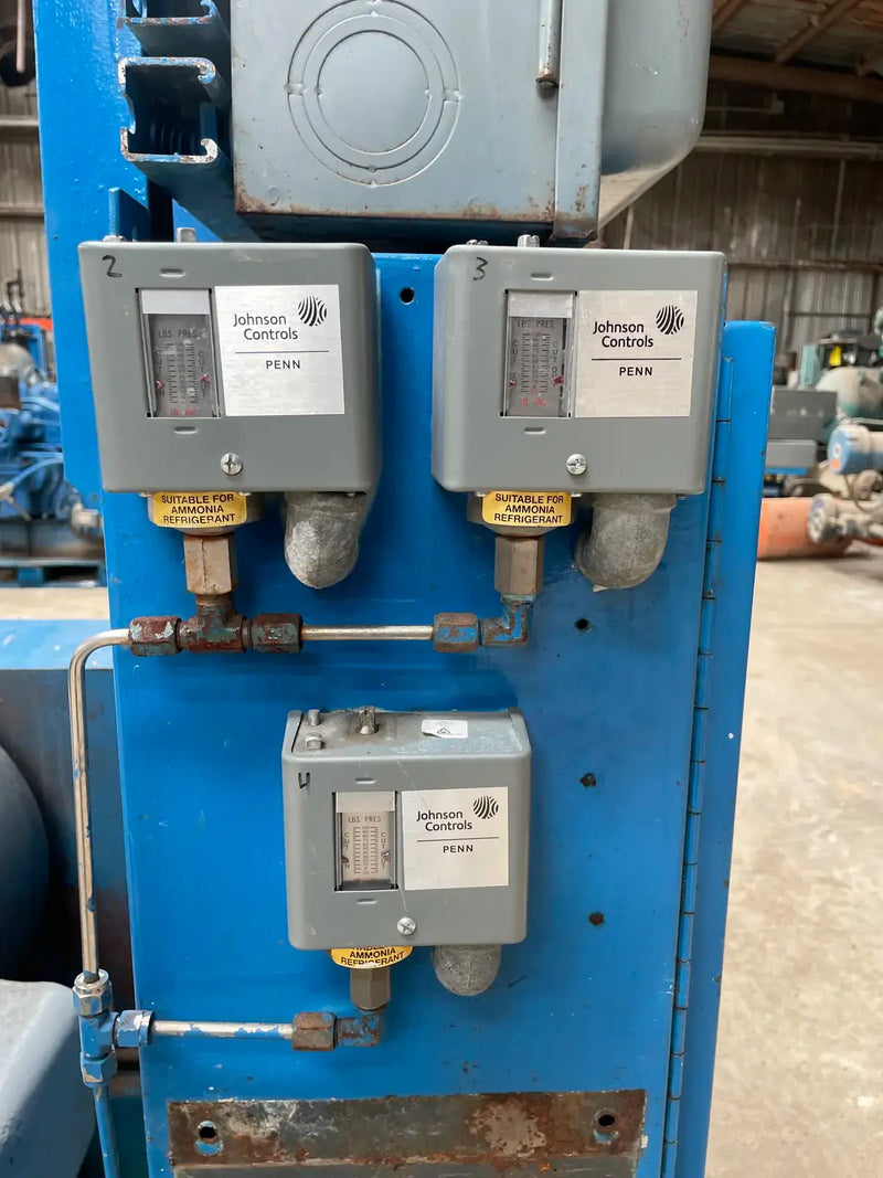 Vilter 448 8-Cylinder Reciprocating Compressor Package (125 HP, 460V, Belt Driven)