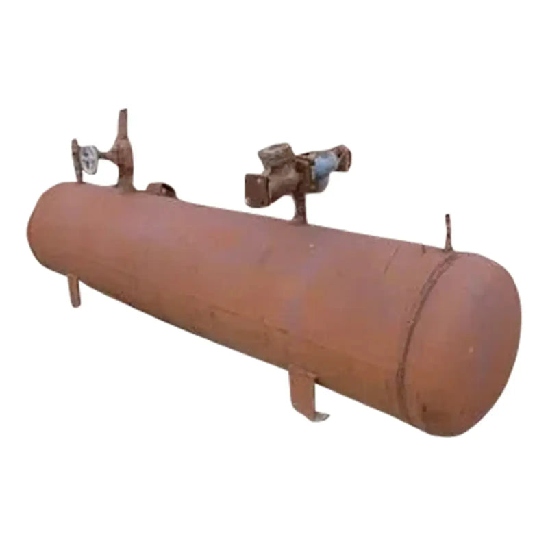 Receptor de amoníaco horizontal Frick: 30 pulgadas de diámetro x 12 pies de largo