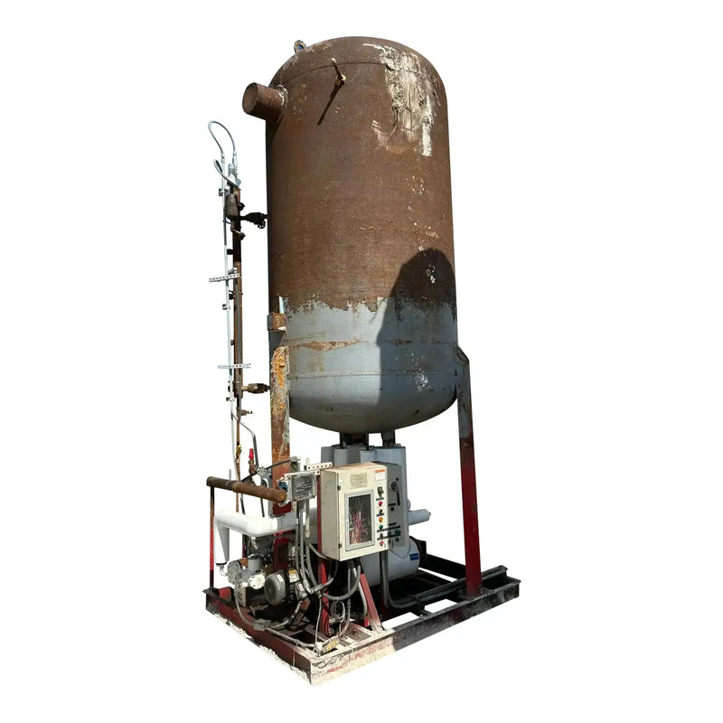 Recirculador de amoníaco vertical Jordan Vessel Corporation VCR-72-12 (72 pulgadas x 148 pulgadas, 3455 galones, 2 bombas de 5 HP).