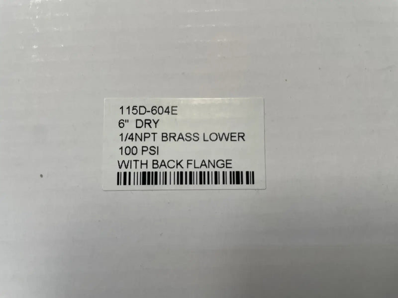 PIC 115D-604E Pressure Gauge (100 PSI)