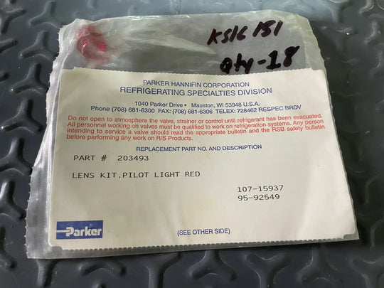 Parker RS 203493 Red Pilot Lens Kit