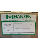 Hansen Technologies GT076C Shutoff Globe Valve (3/4" FPT)