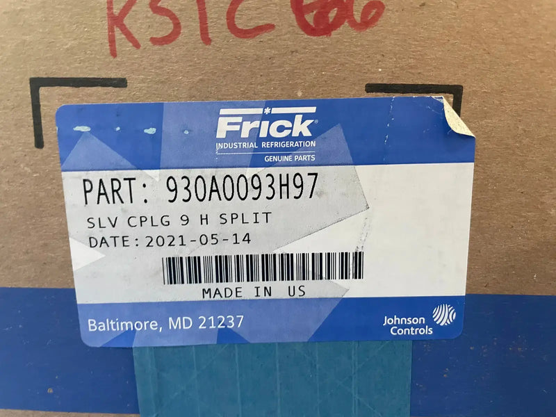 Frick 930A0093H97 Sleeve Coupling 9-H Split