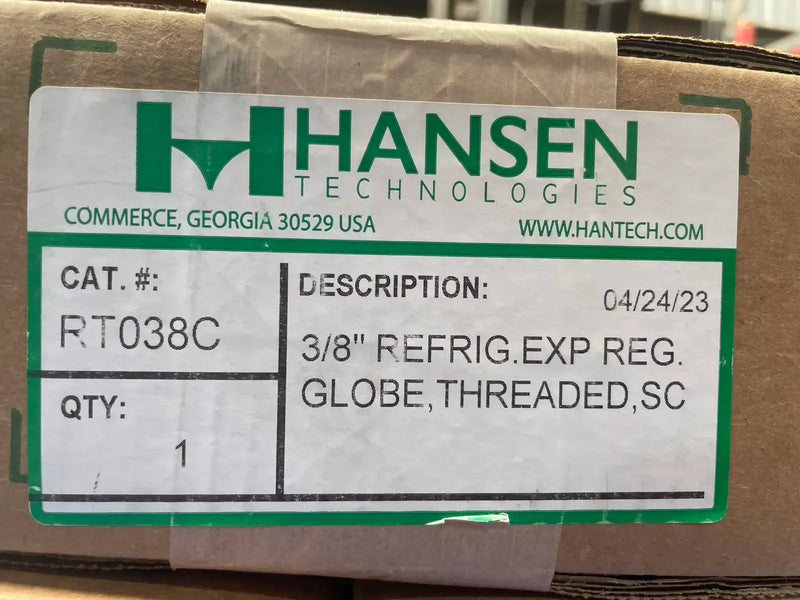Hansen Technologies RT038C Expansion Globe Valve (3/8")