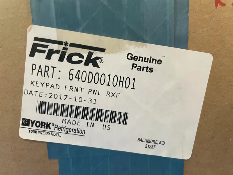 Frick 640D0010H01 RXF Keypad Front Panel