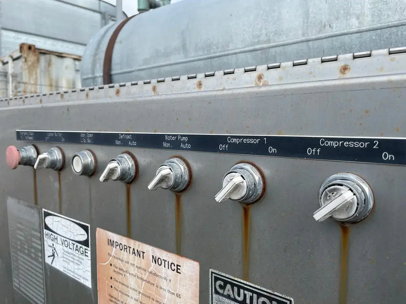 Turbo Ice Refrigeration CF 88 SCAR Flake Ice Maker (Halocarbon (Freon) Refrigeration, 10 Ton Day)